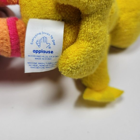 Vintage NWT Sesame Street 8" Big Bird Water Buddy Plush Toy 1993 Applause - Picture 6 of 7